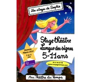 Stage enfant Théâtre & Langue des signes vacances pâques 5-11 ans